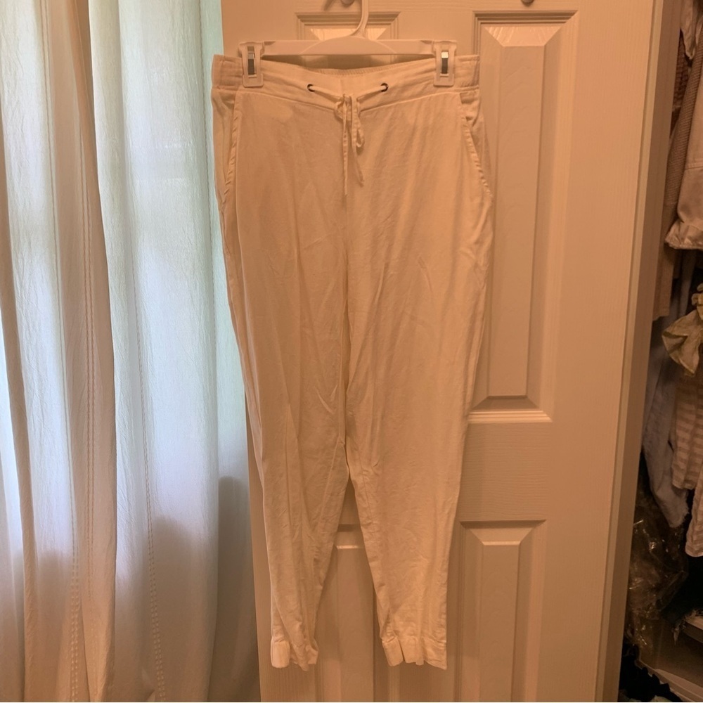 Jules & Leopold White Straight Leg Pants